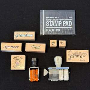 Stamps & Ink Lot Sanford 95101 Black Ink Recipe Peanuts Ladybug